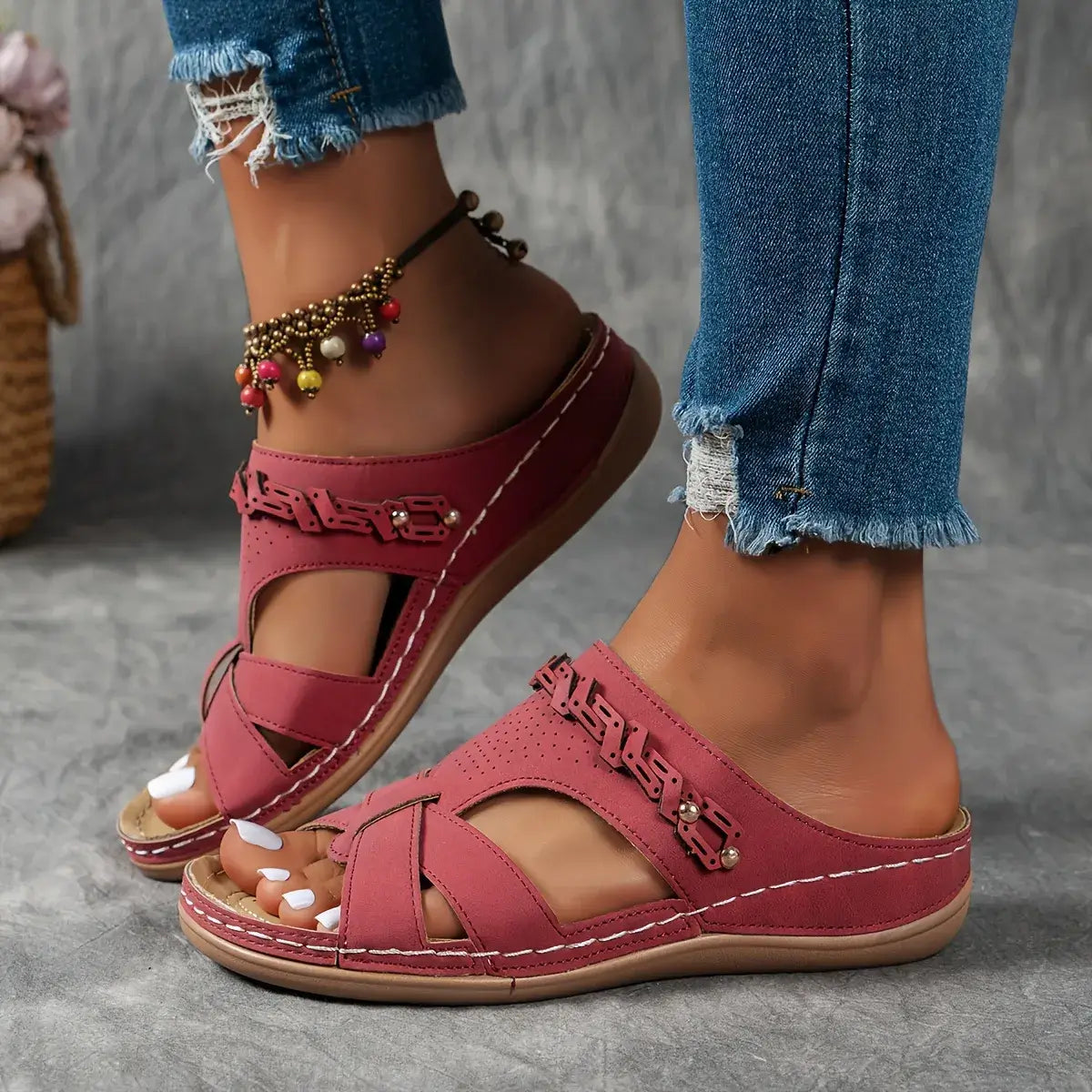 Women's Super Comfortable Slope Heel Soft Sole Orthopaedic Sandals
