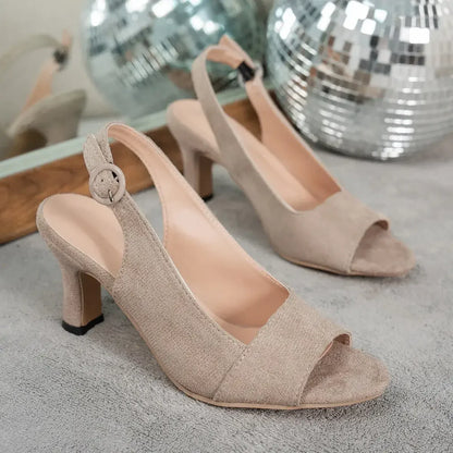 Elegant Women's Ankle Strap High Heels