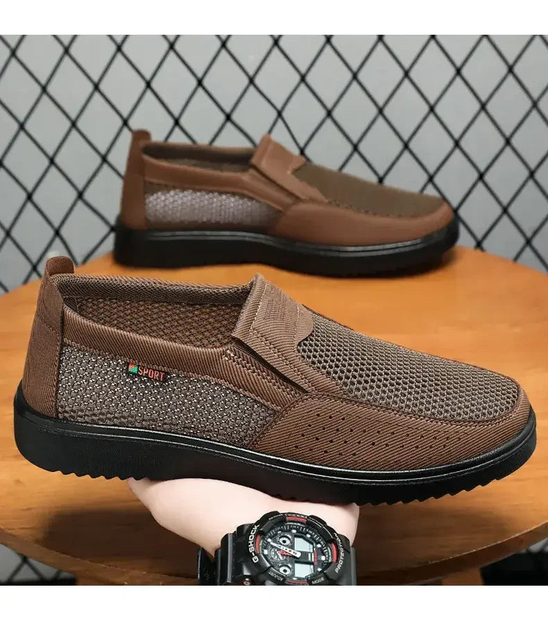 Men's New Mesh Breathable Slip-on Casual Shoes