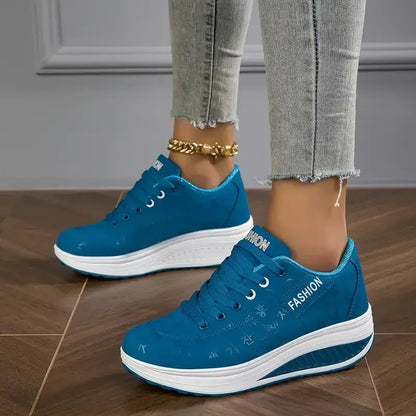 Women's Casual Fashion Breathable Platform Wedge Orthopaedic Sneakers